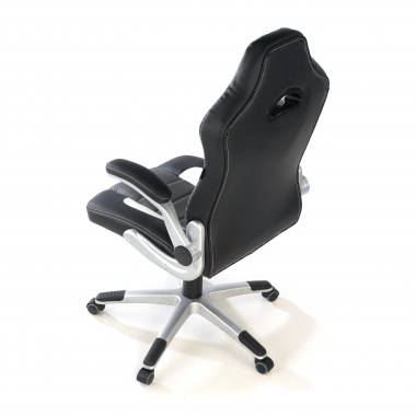 sedia gaming grigio lotus ecopelle braccioli ribaltabili 9