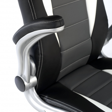 sedia gaming grigio lotus ecopelle braccioli ribaltabili 4