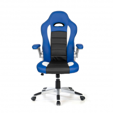 sedia gaming blu lotus ecopelle braccioli ribaltabili 3