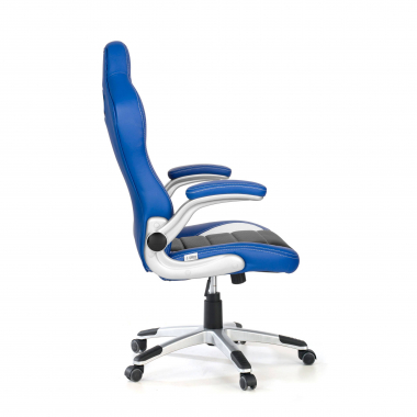 sedia gaming blu lotus ecopelle braccioli ribaltabili 4