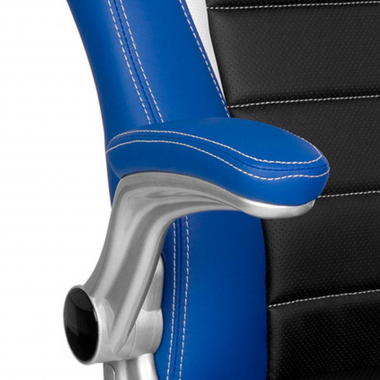 sedia gaming blu lotus ecopelle braccioli ribaltabili 6