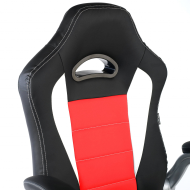 sedia gaming rosso lotus ecopelle braccioli ribaltabili 4