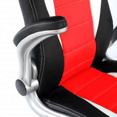sedia gaming rosso lotus ecopelle braccioli ribaltabili 5