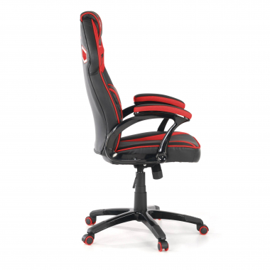sedia gaming rosso ecopelle ecopelle braccioli fissi 4