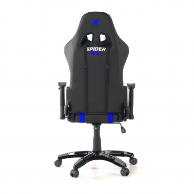 sedia gaming blu spider ecopelle braccioli mobili cuscino lombare e cervicale poggiatesta 6