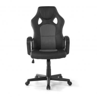 sedia gaming grigio montmelo ecopelle braccioli fissi 3