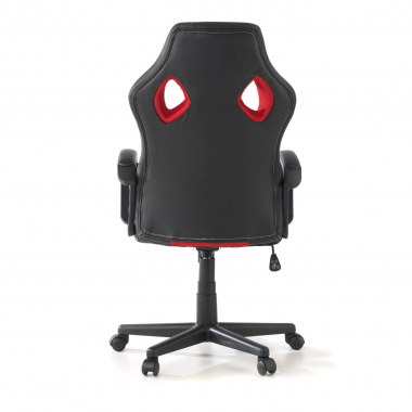 sedia gaming rosso montmelo ecopelle braccioli fissi 4