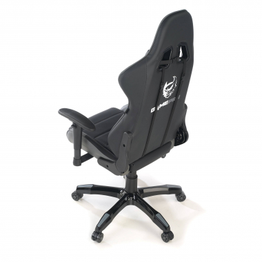 sedia gaming grigio game pro ecopelle braccioli mobili cuscino lombare e cervicale poggiatesta 7