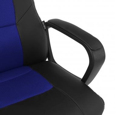 sedia gaming blu montmelo ecopelle braccioli fissi 5
