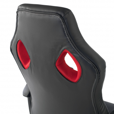 sedia gaming rosso montmelo ecopelle braccioli fissi 6
