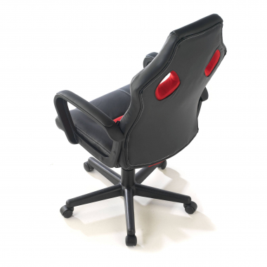 sedia gaming rosso montmelo ecopelle braccioli fissi 8