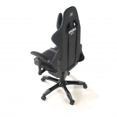 sedia gaming grigio spider ecopelle braccioli mobili cuscino lombare e cervicale poggiatesta 9