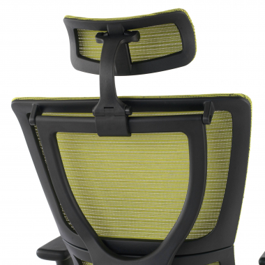 sedia ergonomica verde energy rete transpirante braccioli regolabili 1d doppio supporto lombare 6