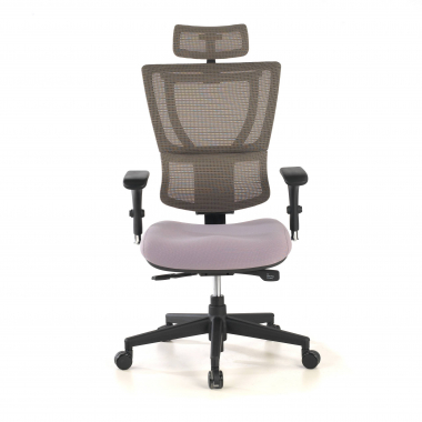 sedia ergonomica grigio energy rete transpirante braccioli regolabili 1d doppio supporto lombare 4