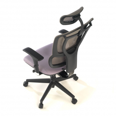 sedia ergonomica grigio energy rete transpirante braccioli regolabili 1d doppio supporto lombare 9