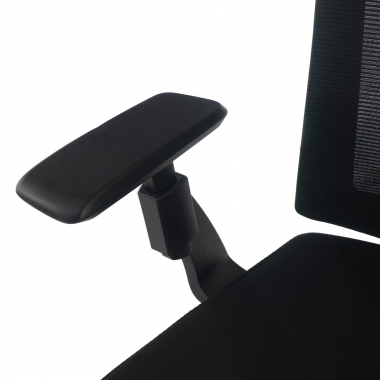 sedia ergonomica nero ridley rete transpirante braccioli regolabili 3d supporto lombare poggiatesta 5