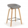 Sgabello da Cucina Helsinki, design scandinavo, gambe in legno 210859 - (Outlet)