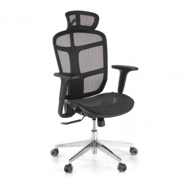 sedia smart working nero dover rete transpirante braccioli regolabili 1d poggiatesta 1