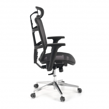 sedia smart working nero dover rete transpirante braccioli regolabili 1d poggiatesta 4