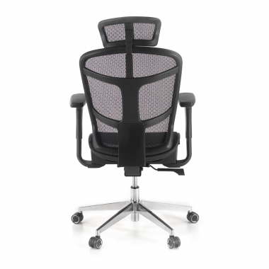 sedia smart working nero dover rete transpirante braccioli regolabili 1d poggiatesta 7