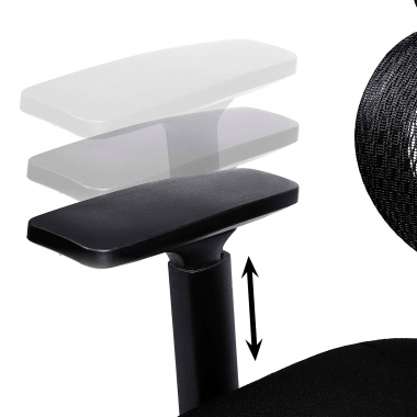 sedia ergonomica nero struttura nera rete transpirante braccioli regolabili 3d doppio supporto lombare poggiatesta 9