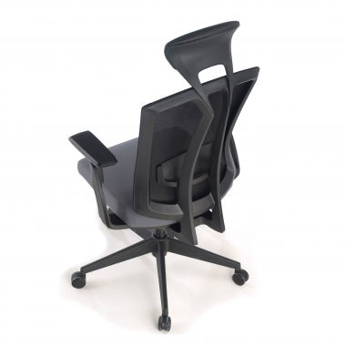 sedia ergonomica grigio ridley rete transpirante braccioli regolabili 3d supporto lombare poggiatesta 8