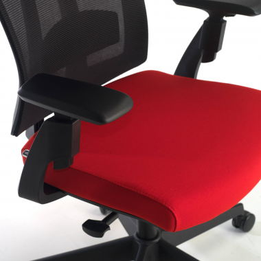 sedia ergonomica rosso ridley rete transpirante braccioli regolabili 3d supporto lombare poggiatesta 5