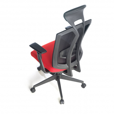 sedia ergonomica rosso ridley rete transpirante braccioli regolabili 3d supporto lombare poggiatesta 8