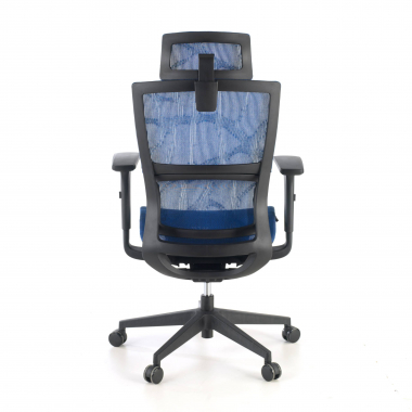sedia ergonomica blu winter rete transpirante braccioli regolabili 3d doppio supporto lombare poggiatesta 7