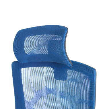 sedia ergonomica blu winter rete transpirante braccioli regolabili 3d doppio supporto lombare poggiatesta 8
