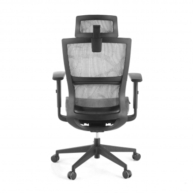 sedia ergonomica grigio winter rete transpirante braccioli regolabili 3d doppio supporto lombare poggiatesta 8