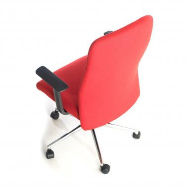 sedia da ufficio rosso smith tessuto braccioli fissi 7