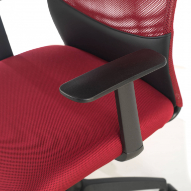 sedia da ufficio rosso miami rete transpirante braccioli fissi 4