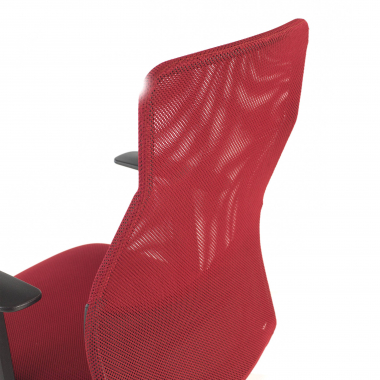 sedia da ufficio rosso miami rete transpirante braccioli fissi 6