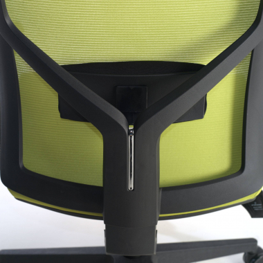 sedia ergonomica verde struttura nera poggiatesta rete transpirante braccioli regolabili 1d supporto lombare 6