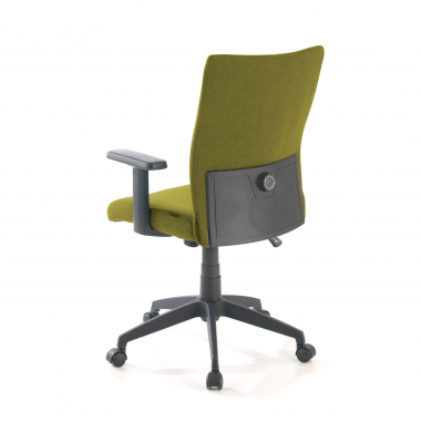 sedia girevole verde kobe tessuto braccioli fissi supporto lombare 8