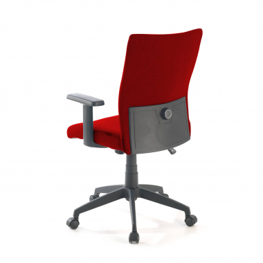 sedia girevole rosso kobe tessuto braccioli fissi supporto lombare 8