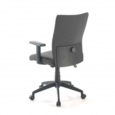 sedia girevole grigio kobe tessuto braccioli fissi supporto lombare 8