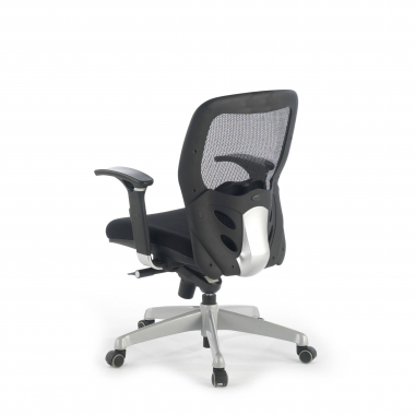 sedia smart working nero senza poggiatesta rete transpirante braccioli regolabili 3d supporto lombare 8