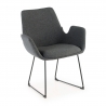 Sedia Conferenza Glamm, Cantilever, struttura in acciaio