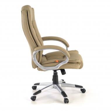 poltrona da ufficio beige baviera ecopelle braccioli imbottiti 7