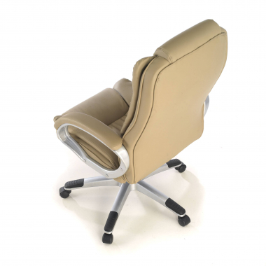 poltrona da ufficio beige baviera ecopelle braccioli imbottiti 6