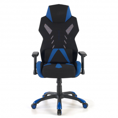 sedia gaming blu fenix rete transpirante braccioli regolabili 3d 3