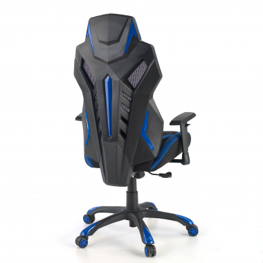 sedia gaming blu fenix rete transpirante braccioli regolabili 3d 7