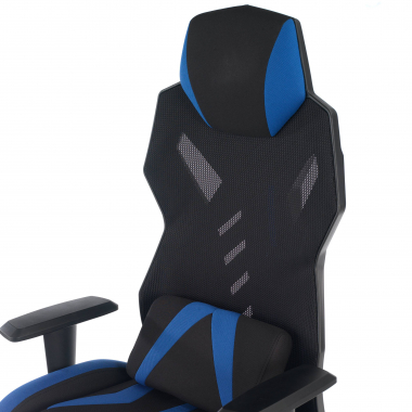 sedia gaming blu fenix rete transpirante braccioli regolabili 3d 8