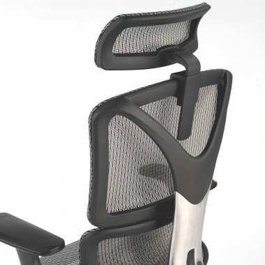 sedia ergonomica grigio focus rete transpirante braccioli regolabili 3d supporto lombare 7