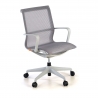 Sedia ufficio Design Fox white, Schienale Basculante, in Rete