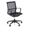 Sedia ufficio Design Fox white, Schienale Basculante, in Rete