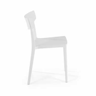 sedia da conferenza bianco samba di plastica senza braccioli 7