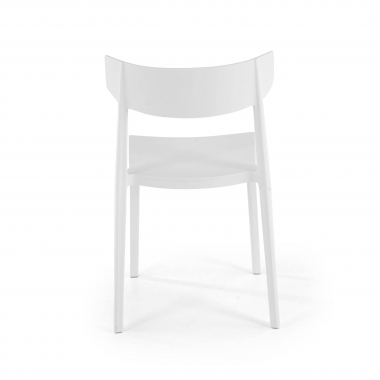 sedia da conferenza bianco samba di plastica senza braccioli 8